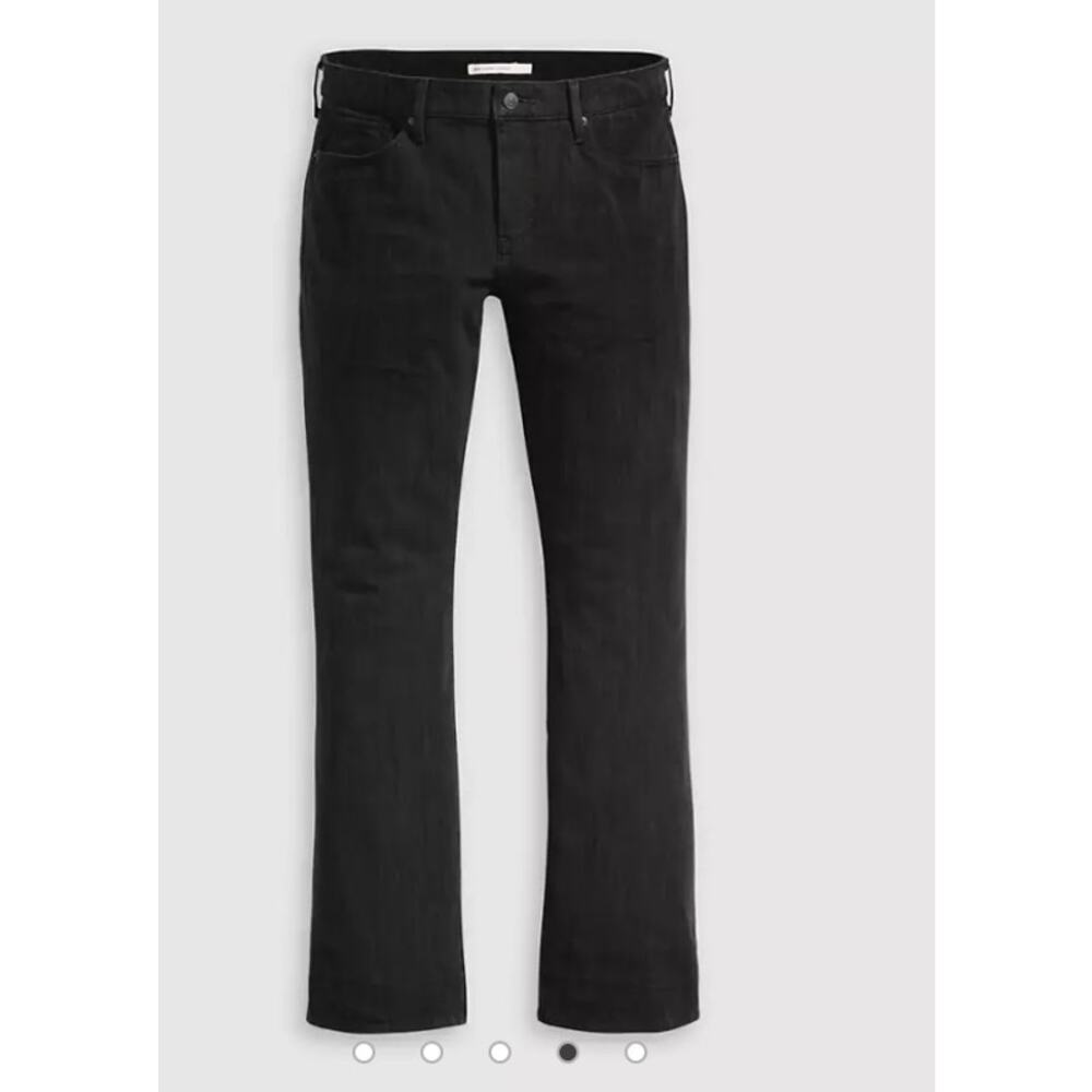 Levi's 315 Shaping Bootcut Jeans W27 L32 Washed Black Mid Rise